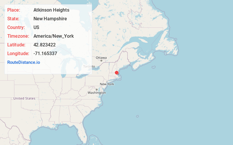 Map of Atkinson Heights