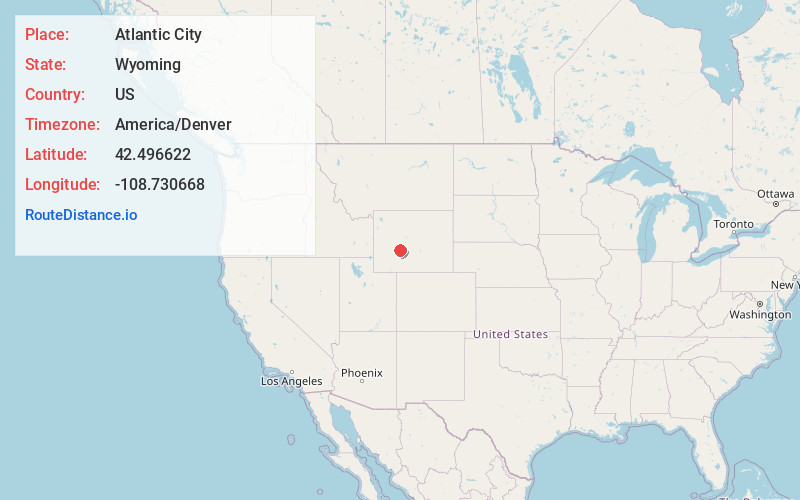 Map of Atlantic City