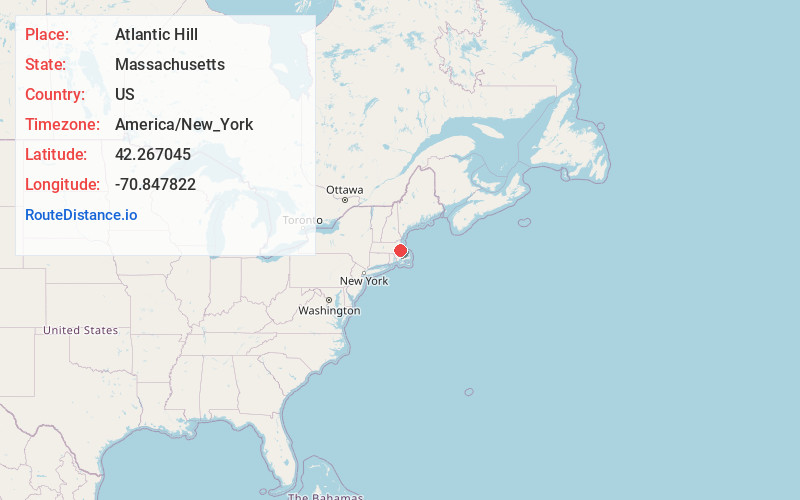 Map of Atlantic Hill