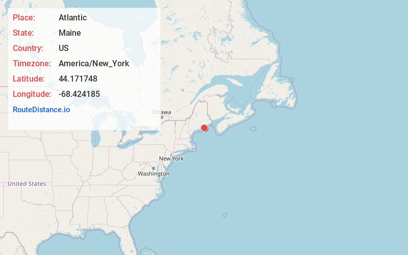 Map of Atlantic