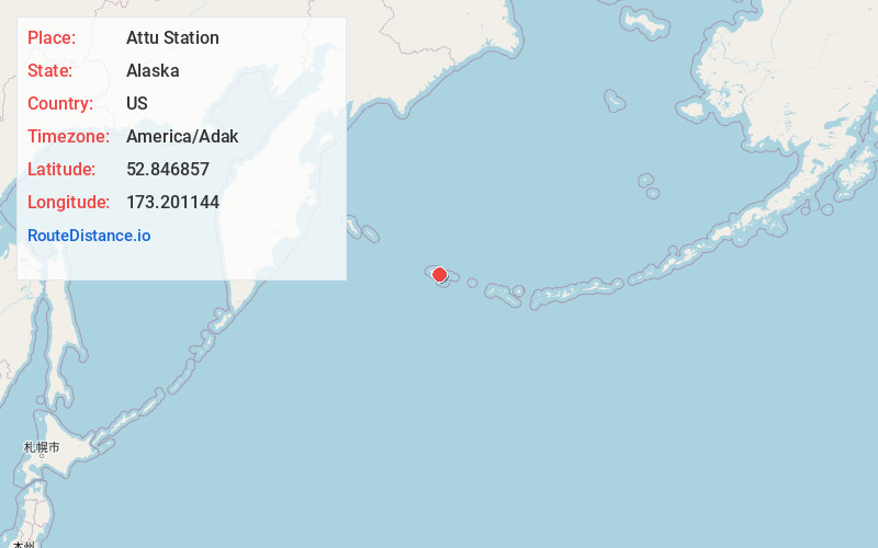 Map of Attu Station
