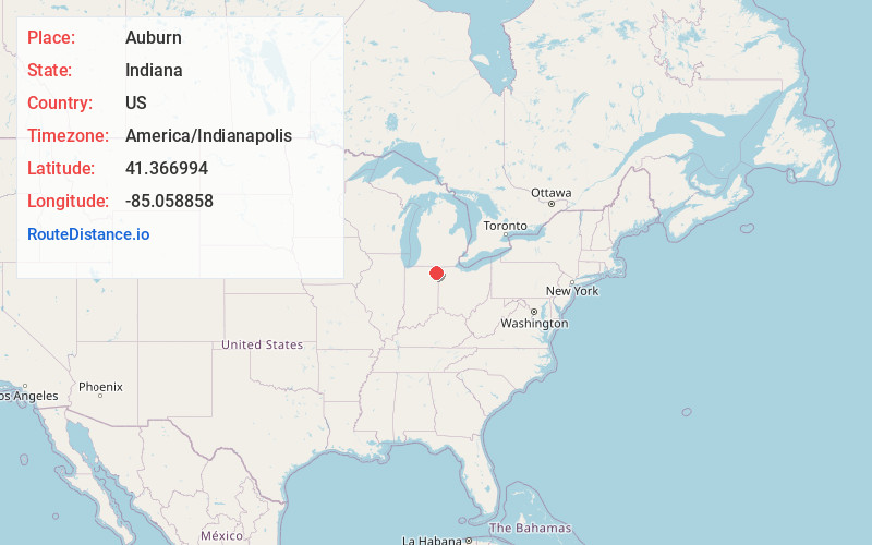 Map of Auburn