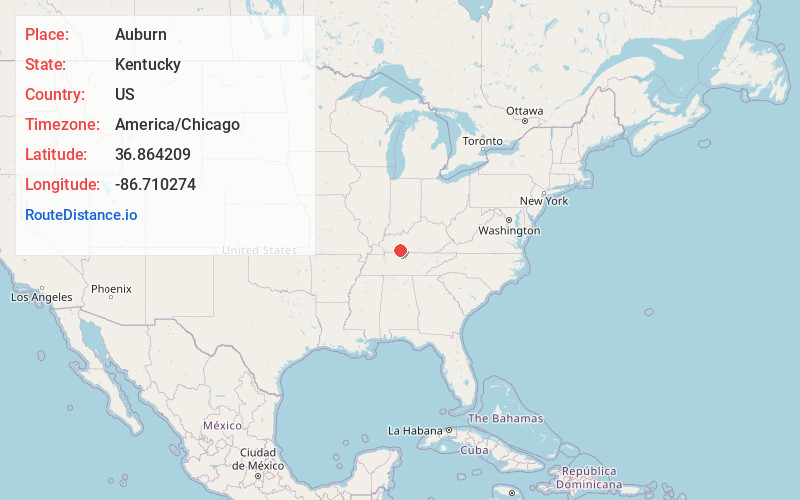 Map of Auburn
