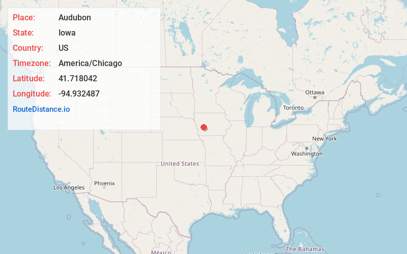 Map of Audubon