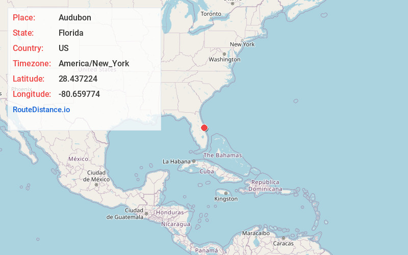 Map of Audubon