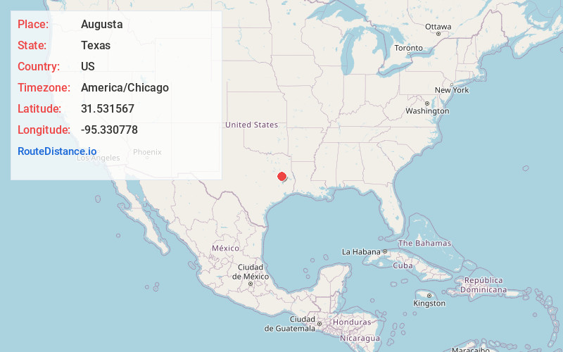 Map of Augusta
