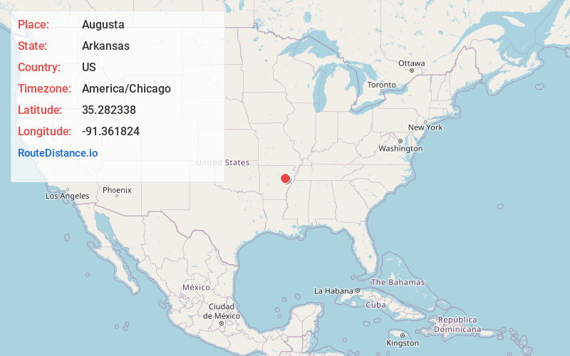 Map of Augusta