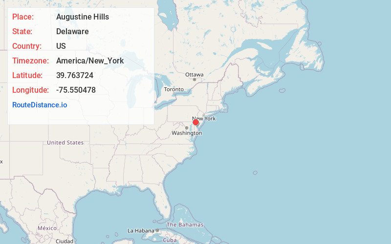 Map of Augustine Hills