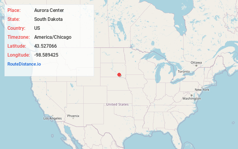 Map of Aurora Center
