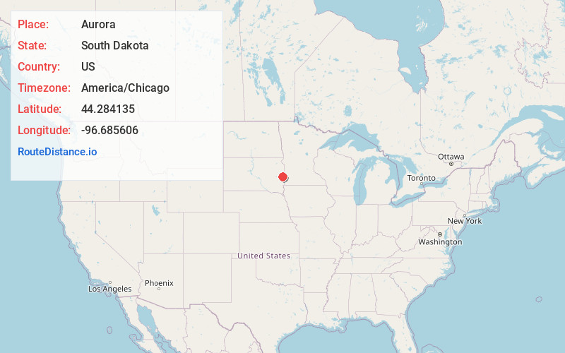Map of Aurora