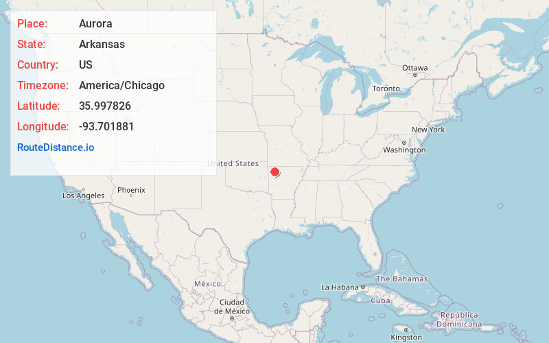 Map of Aurora