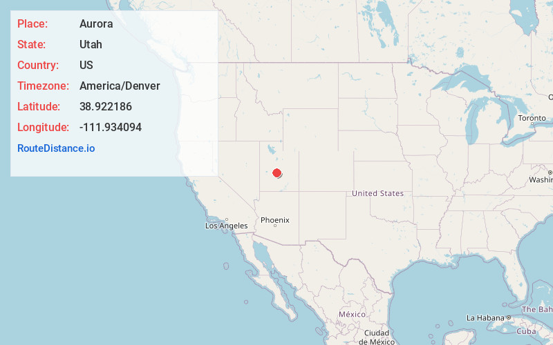 Map of Aurora