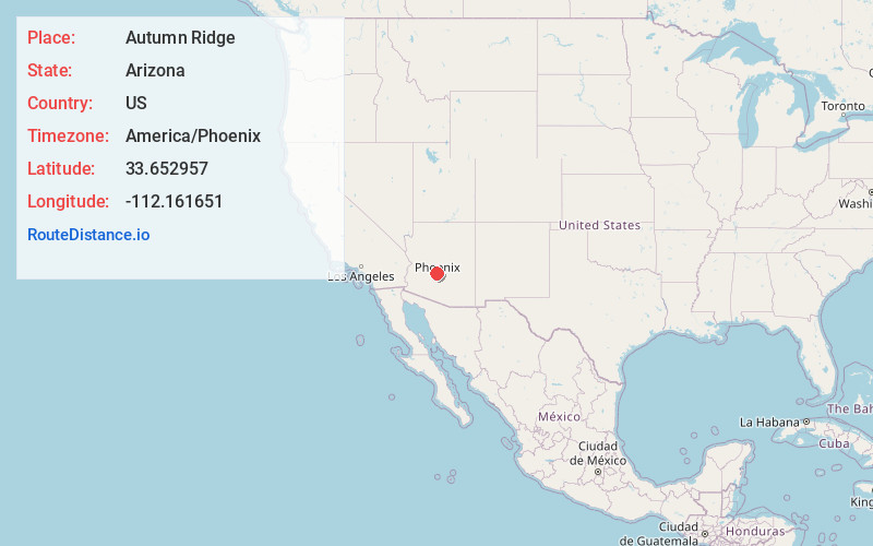 Map of Autumn Ridge