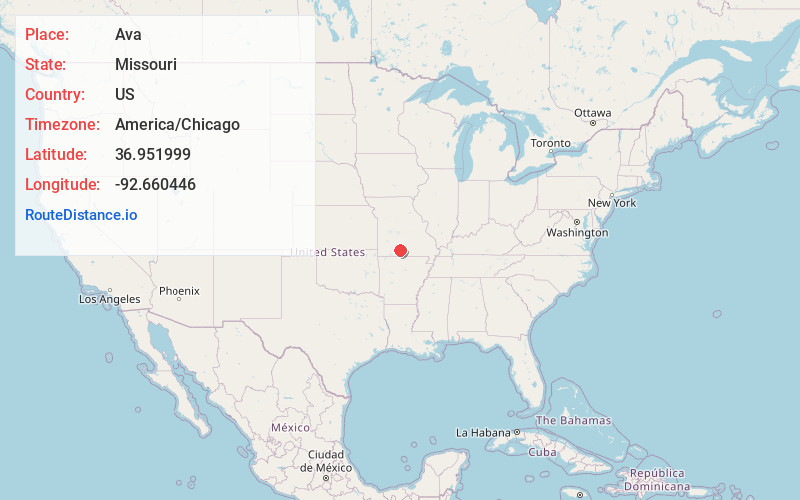 Map of Ava