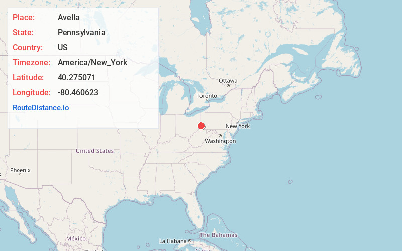 Map of Avella