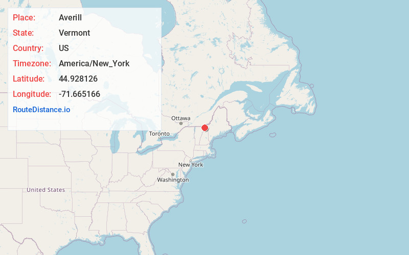 Map of Averill