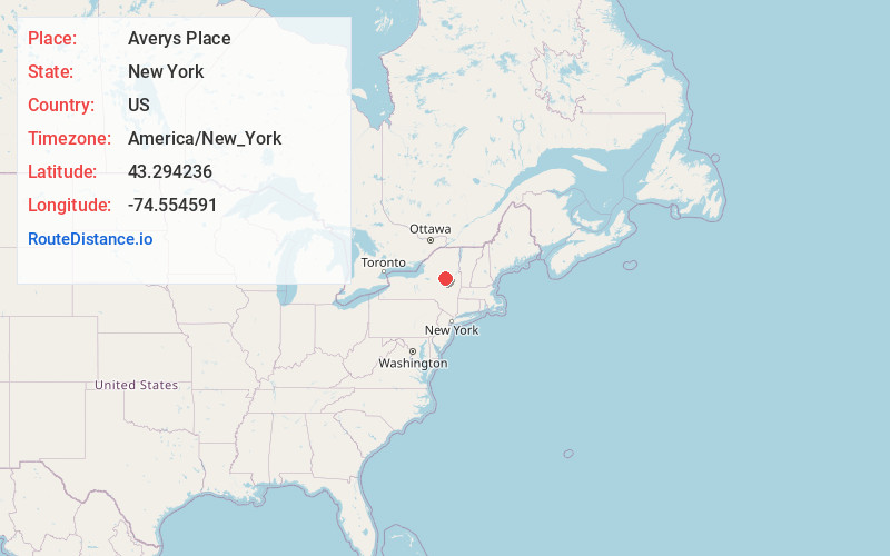 Map of Averys Place