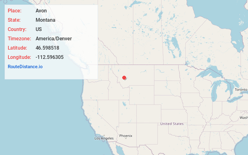 Map of Avon