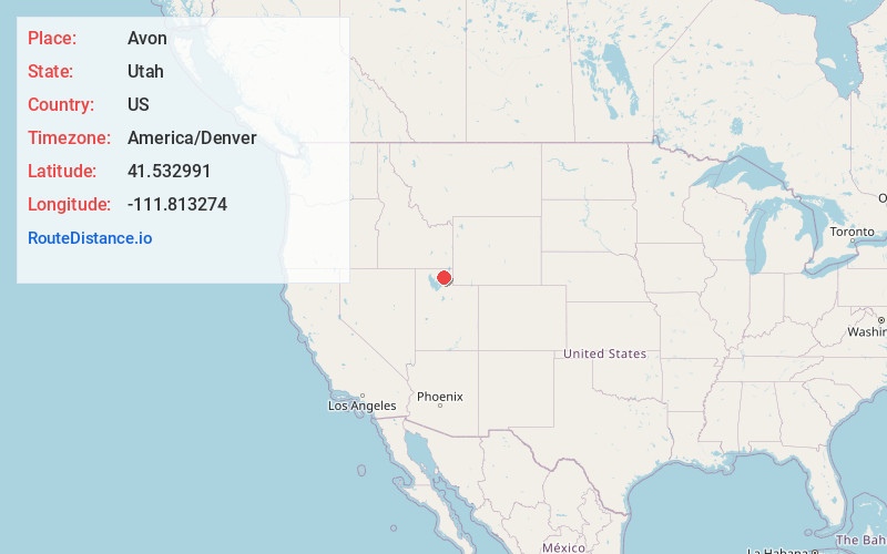 Map of Avon