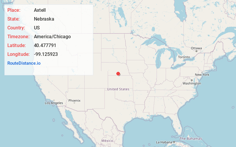 Map of Axtell