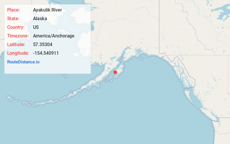 Map of Ayakulik River