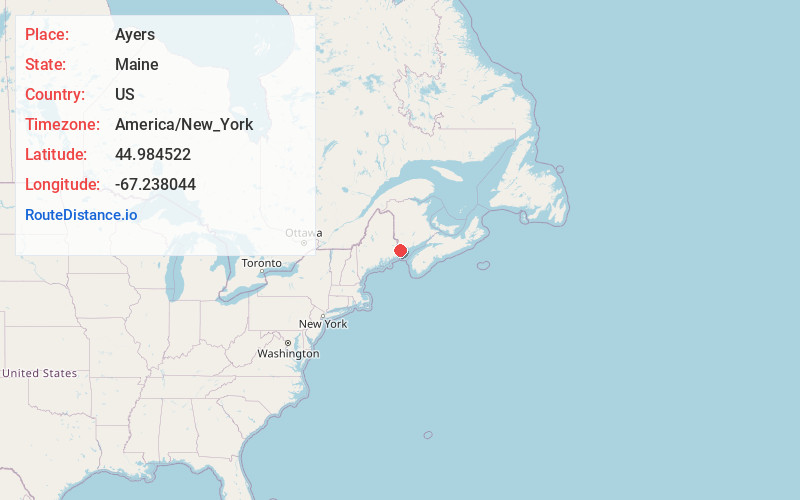 Map of Ayers