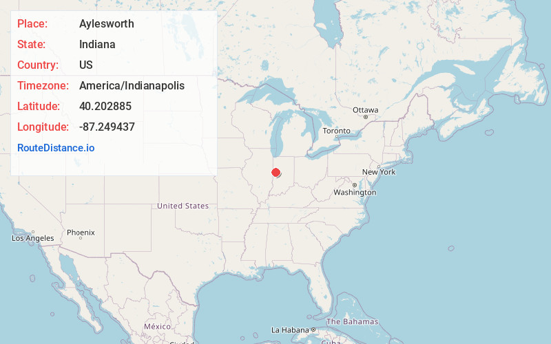 Map of Aylesworth
