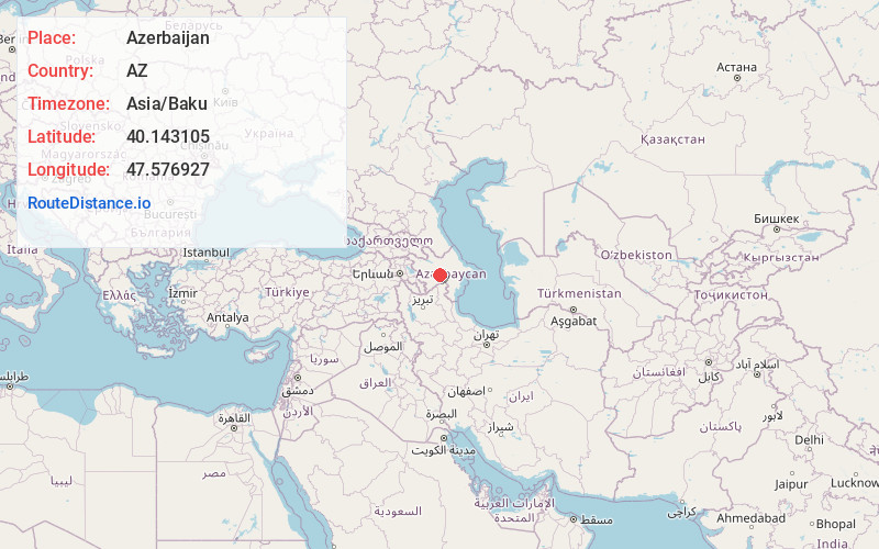 Map of Azerbaijan