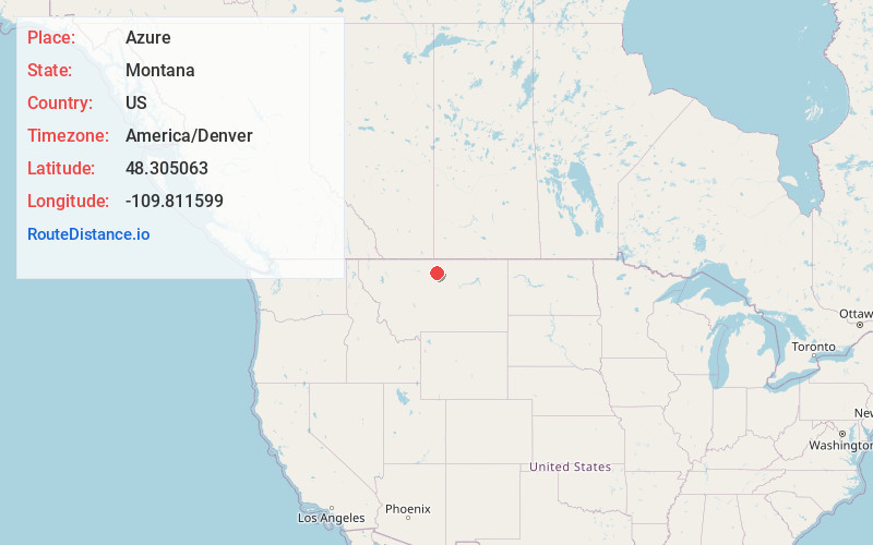Map of Azure
