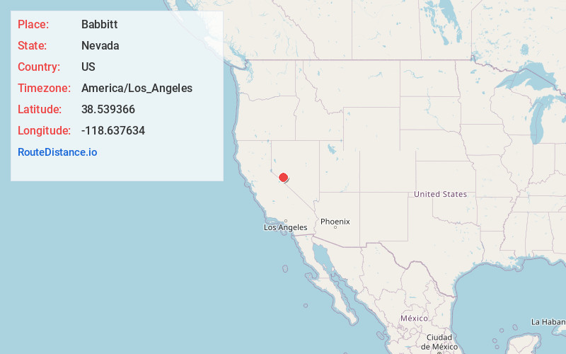 Map of Babbitt