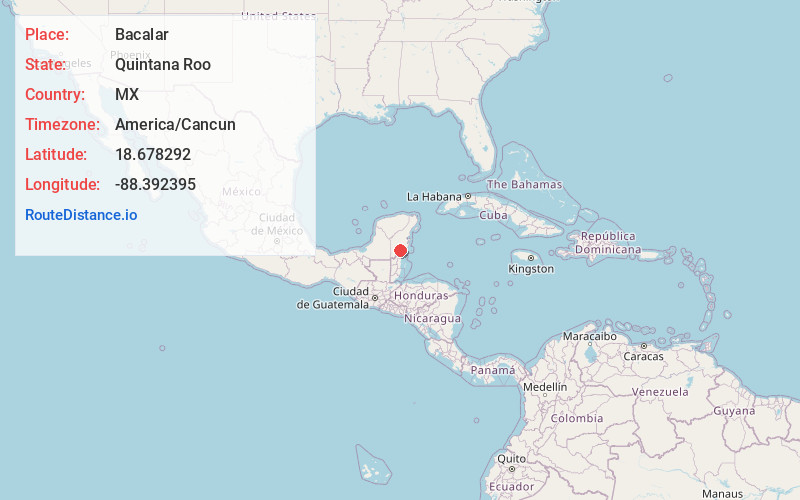 Map of Bacalar