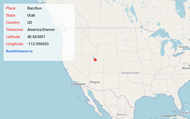 Map of Bacchus