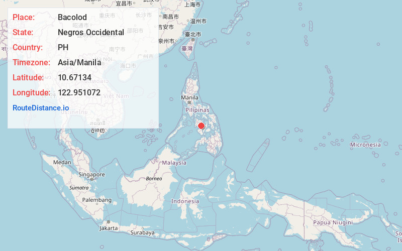 Map of Bacolod