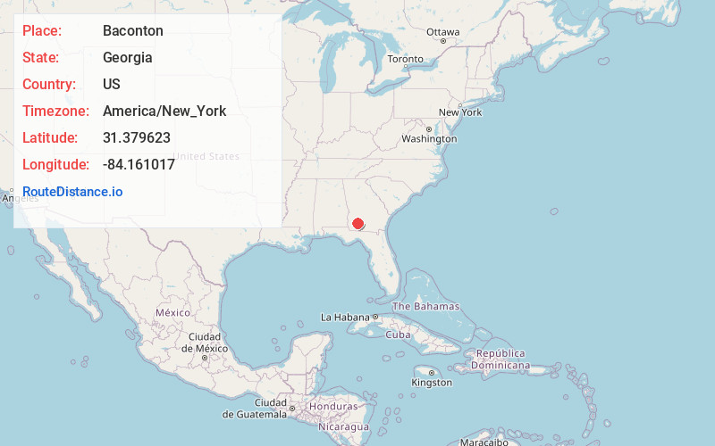 Map of Baconton