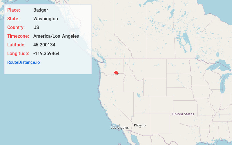 Map of Badger