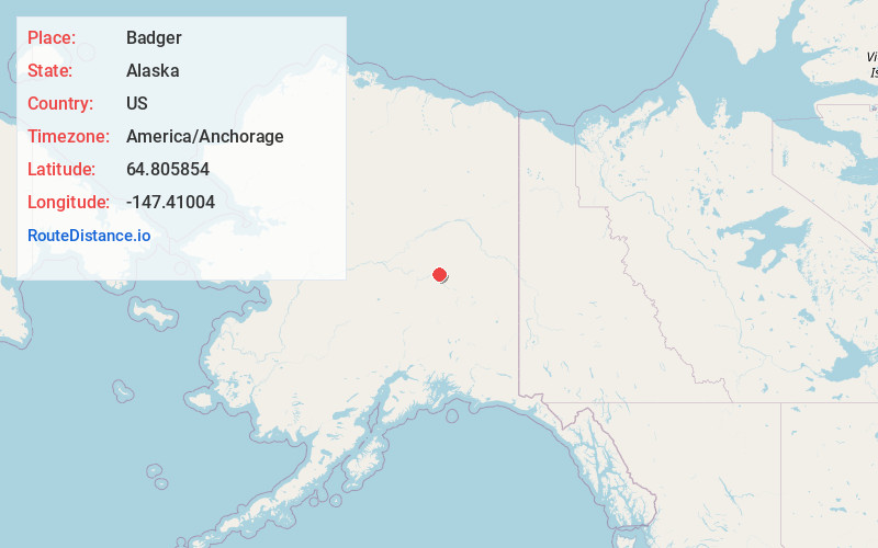 Map of Badger