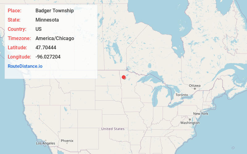 Map of Badger Township