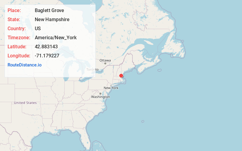 Map of Baglett Grove