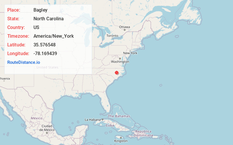 Map of Bagley