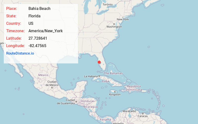 Map of Bahia Beach