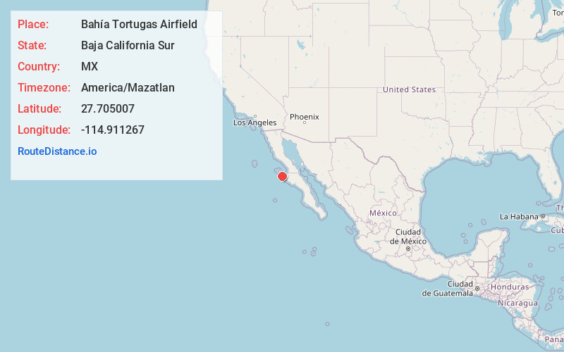 Map of Bahía Tortugas Airfield