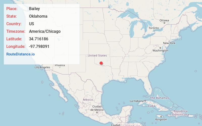 Map of Bailey