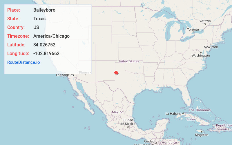 Map of Baileyboro