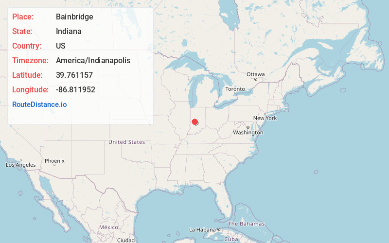 Map of Bainbridge