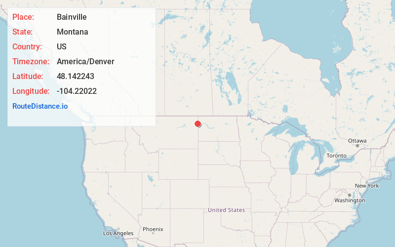 Map of Bainville