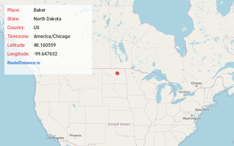 Map of Baker