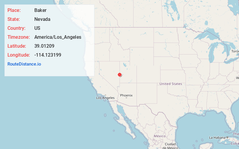 Map of Baker