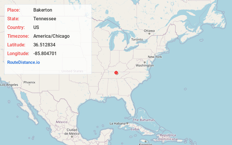 Map of Bakerton