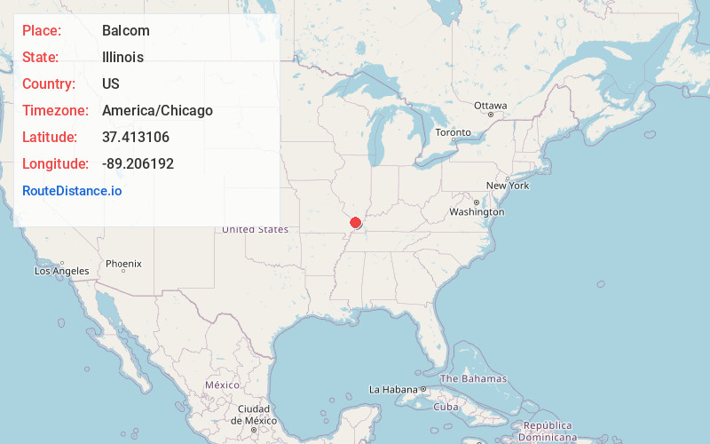 Map of Balcom