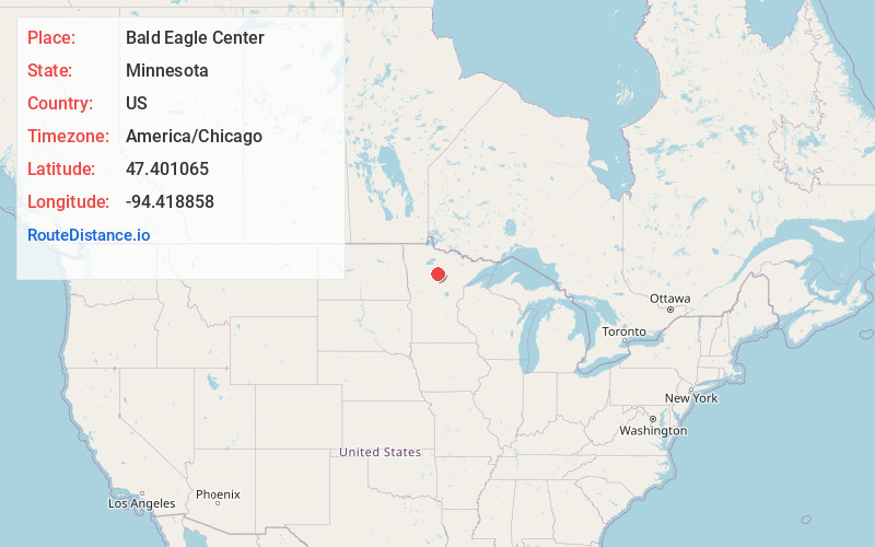 Map of Bald Eagle Center